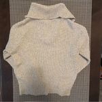 Cupcakes and Cashmere  Cream Ribbed Turtleneck Sweater Photo 5