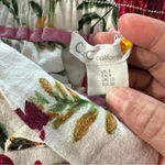 C&C California  women's size 6 linen blend floral shorts with beaded tass… Photo 3