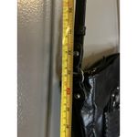 Elliott Lucca Crossbody Bag Womens Black Leather Magdalena Woven Turn Lock Photo 3