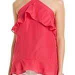 Parker  Nashley Silk Blend Ruffle Halter Top Size S Photo 0
