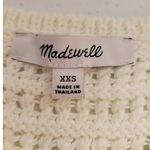 Madewell NWT Crochet-Knit Crewneck Sweater Tank Academia Layering White - XXS Photo 2