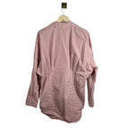 Free People  Taia Long Sleeve Mini Shirt Dress in Pink Size L Photo 7