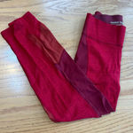 Outdoor Voices  TechSweat 7/8 Zoom Leggings Pink Red Women's XS Cropped Photo 0