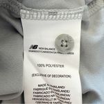 New Balance Womens Performance Tech Polo Size Medium Light Gray Grey Athletic Photo 12