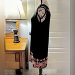 French Connection  Art Deco Beaded Hem Shift Dress Sleek Black Evening Style~6💛 Photo 5