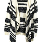 Love Blind Size Small Sweater Black & White Knit Long‎ Sleeve Open Front Casual Photo 0