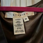 Brown Tie Dye Dress‎ V Neck Short Sleeve Elastic Waist Casual M Size M Photo 5