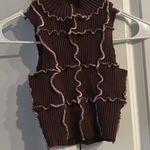 PaperMoon Cropped knit tank Photo 0