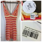 Princess Polly  Pareem Mini Dress US 4‎ Crochet Stripe Sexy Cottagecore Knitwear Photo 13