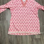 Foxcroft  Pink and White Patterned Blouse Photo 10