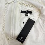 Lulus Look So Sweet White Embroidered Lace Mini Dress size Medium NWT Photo 5