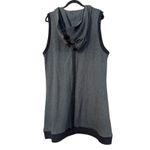 Dogstar Australia Sleeveless Hooded Tunic Dress Charcoal Grey L Pockets Gray Size L Photo 2