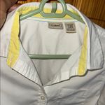 L.L. Bean White Shirt with Yellow Collar Photo 1