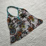 Banana Moon swimwear swim halter neck floral paisley white colorful top Women’s 1XL Multiple Size 1X Photo 0