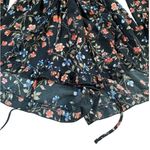 Abercrombie & Fitch  Floral Romper Long Sleeve High Low Hem Black Size M Photo 6