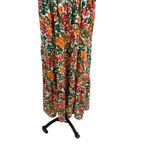 Peruvian Connection Carnaval Dress Maxi Tiered Jersey Floral Print Size Large Photo 6