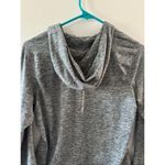 Nike  Womens Hooded Activewear Top Size Small Heahter Gray Dri-Fit Running Photo 5