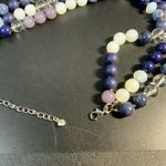 Lane Bryant  Multi strand Blue/white/purple stones 18” Photo 2