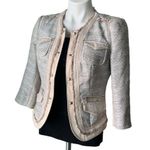 White House | Black Market Patch Pocket Tweed Jacket, Sz 4 Photo 4