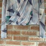 Fabletics Treva Long Sleeve Sheer Drape Wrap Shirt NEW Women’s Small Pastel Photo 4