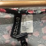 Divided EUC By H&M Black Base Pink Floral Crop Top Size Small Photo 5
