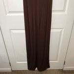 Naked Wardrobe Sleeveless Brown  Smooth Maxi Dress Size L Photo 6