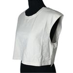 Good American Beige Crop Tee(Size Medium) Photo 3