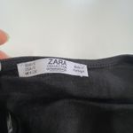ZARA ‎ Collection Top Womens Small Black Tie Front Strapless Cropped Photo 3
