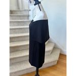 Elliatt  Black & White Capulet Cape Sheath Mini Dress Photo 6