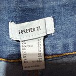 Forever 21 Women’s  Size 27 Cuffed Blue Denim Jean Shorts Photo 3