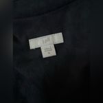 J.Jill Dark Blue Suede Like Oversized Women’s Drape Front Cardigan Sweater XL Photo 2