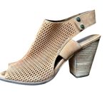 Vince Camuto  Jace Peanut Heeled Slingback Sandal‎ Brown Sz 11 Photo 4