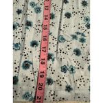 Women’s Uniform Scrub Med Blue Floral Print Scrub Top Size 6 Photo 4