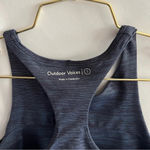 Outdoor Voices  Tech Sweat Top Size Small Multi Navy Blue Long Line Sport Bra Photo 4