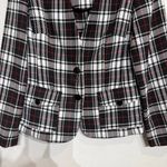 First Lady White Plaid Blazer Sz 12 Photo 3
