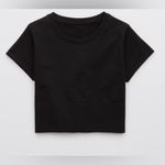 Aerie Offline by Black Sidewalk Seamless Cropped Crewneck T-Shirt Photo 2