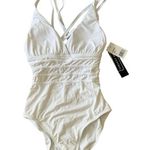 La Blanca  White Island Goddess Tummy Control One Piece Swimsuit Size 4 Photo 0