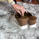 Fly London  Of White Leather platform slide mules sandals size 39/US 9 9.5 Photo 4