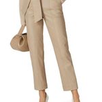 Jonathan Simkhai Tessa Vegan Leather Tie Pants Lined Pants Nude Beige 6 Tan Photo 2