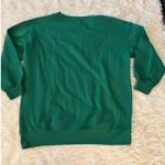 Feeling Festive Womens 0X Green Be Merry And Bright Christmas Sweatshirt Photo 5