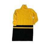 ANTONETTE Franz Haushofer Germany Yellow Black Dress Size 38 Merino Wool Gold Size M Photo 4