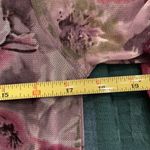 Size small long sleeve Purple pink and green flowered long sleeve top EUC Photo 8