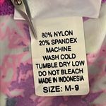 Hula Bay hawaiian floral orchid print beach dress, neon colors, M, stretchy Size M Photo 3