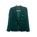 Generation Love , SAVANNAH VELVET DOUBLE-BREASTED BLAZER IN TEAL, like new Photo 2