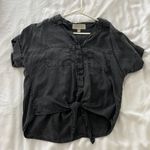 Cloth & Stone Dark Grey/Black Blouse Photo 0