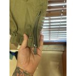 Rachel Roy Ankle Zipper Jogger Pants Women's 22 Olive Green Stretch Photo 5