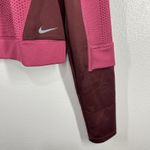 Nike  Therma-FIT‎ ADV Pullover 1/4 Zip Cropped Running Top Maroon Womens Large Photo 8