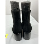 Banana Republic Womans Bananna Republic Pullon Ankle Boots Black 8.5 M Block Heel Elastic Ankle Photo 4