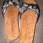 Veronica Beard  Tilly Metallic Leather Slide‎ Sandals. Great conditions size 7 Photo 3