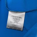 Chervo Womens‎ Short Sleeve Stretch Collared Golf Polo Shirt Blue Size Small NWT Photo 2